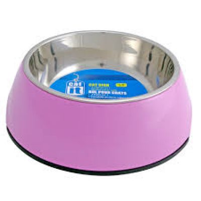 54505 Catit 2 In 1 Durable Bowl Small 350ml Pink