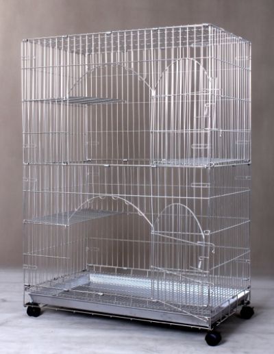 Foldable Stainless Steel Cat Cage S841A