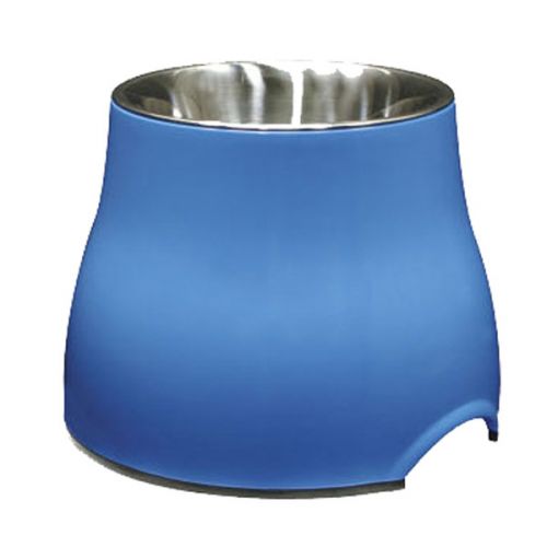 73751 Dogit Elevated Dish Large Blue 900ml with Stainless Steel Insert