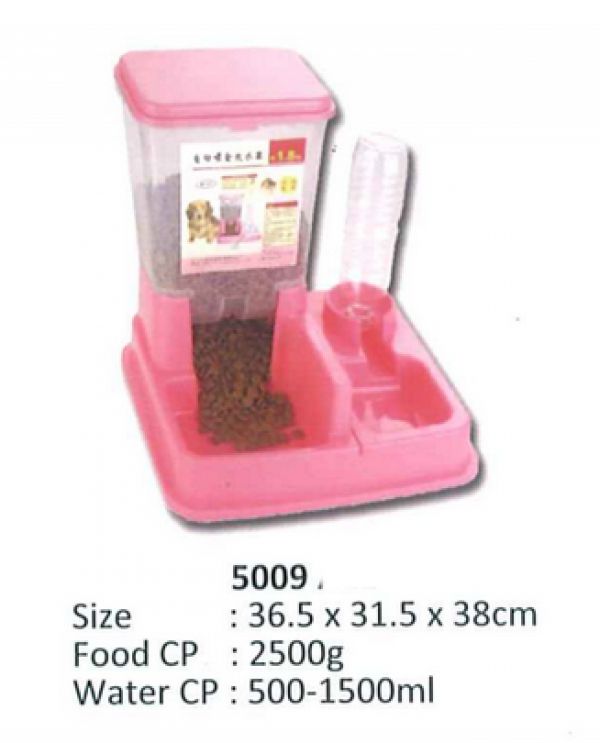 Automatic Food and Water Feeder Food 2500g Water 1500ml