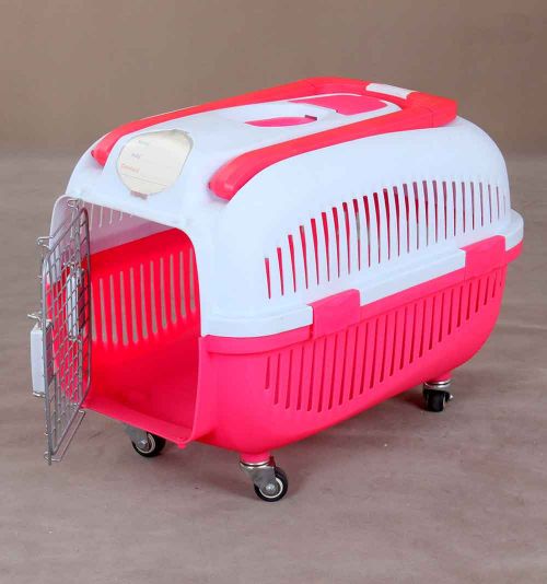 Pet Carrier 6091 with handle and Wheels