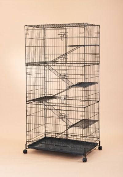 Collapsible Steel Cat Cage 6369 Economical Version