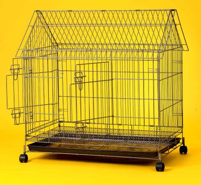 Collapsible Steel Pet Cage 6425 (Double Doors)