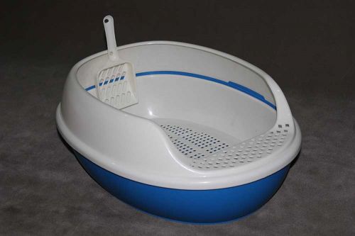 Cat Litter Tray With Cover and Scoop 2 Layers 6662