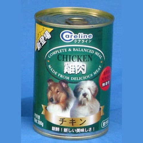 CARELINE DOG CAN FOOD Chicken Flavour 24 Cans of 390gms