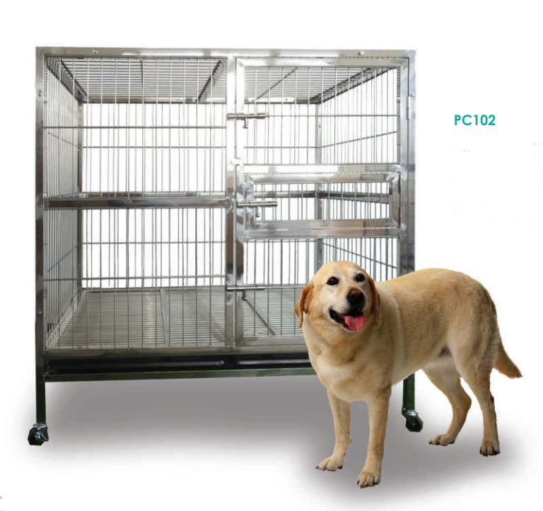 Stainless Steel Dog Cage PC102 201 Material