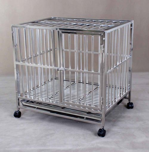 Stainless Steel Solid Pet Dog Cage S105B