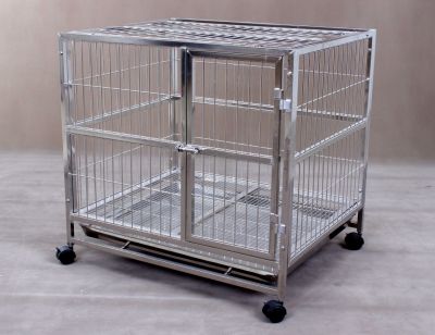 Stainless Steel Pet Dog Cage S105 Open Top 304 Material