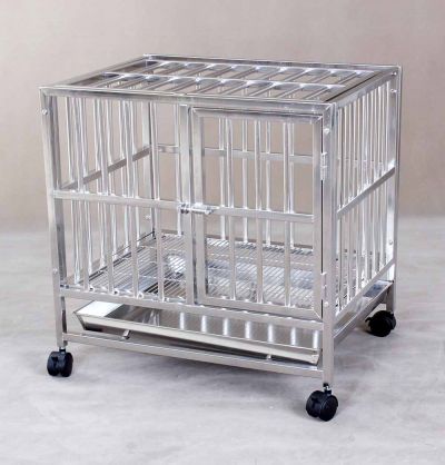 Stainless Steel Pet Cage S106 Open Top 304 Material