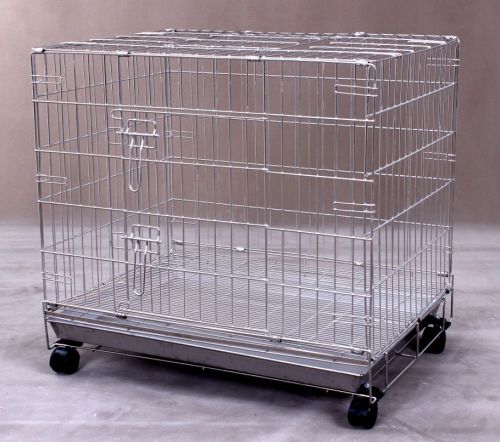 Collapsible Stainless Steel Pet Dog Cage S115