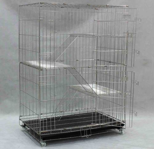 Stainless Steel Cat Cage SCC202