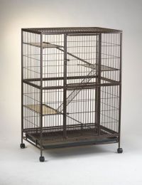 Steel Cat Cage C232 with 3 Shelves