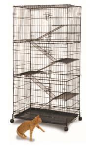 Collapsible Steel Cat Cage C369