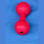 Rubber Toys Studded Dumb Bell