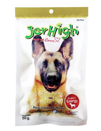 JerHigh Chicken Jerky Premium Dog Treats 50g x 12 Packs