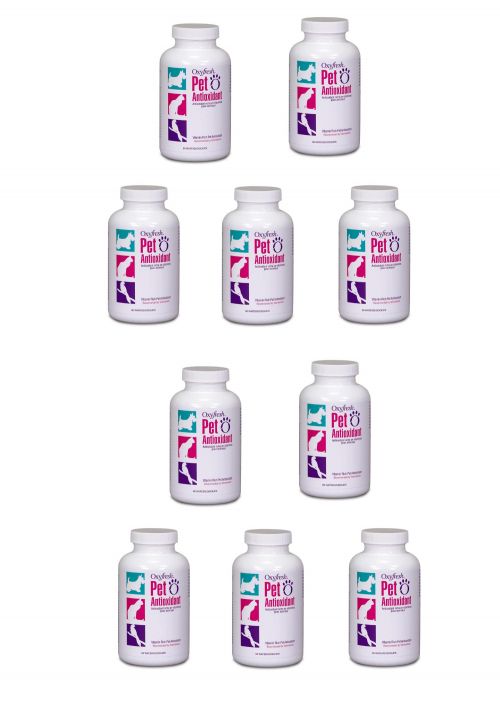 Value Pack OxyFresh Pet Antioxidant, 60 wafers x 10 Bottles