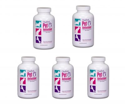 Value Pack OxyFresh Pet Antioxidant, 60 wafers x 5 Bottles