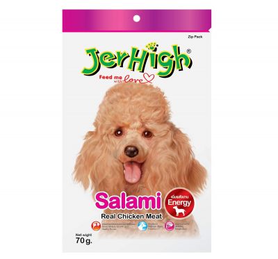 JerHigh Salami Premium Dog Treats 70g x 12 Packs