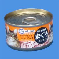 CARELINE CANNED CAT FOOD Tuna With Sasami 24 Cans of 85gms