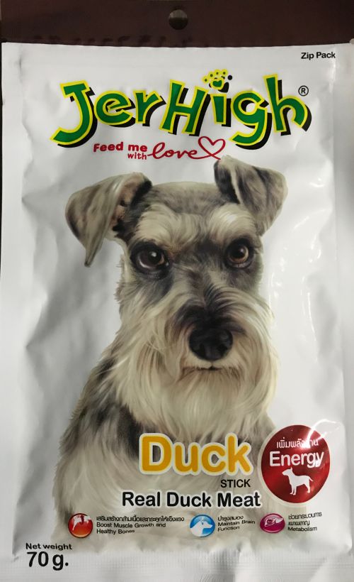 JerHigh Duck Stick Premium Dog Treats 70gm x 12 Packs